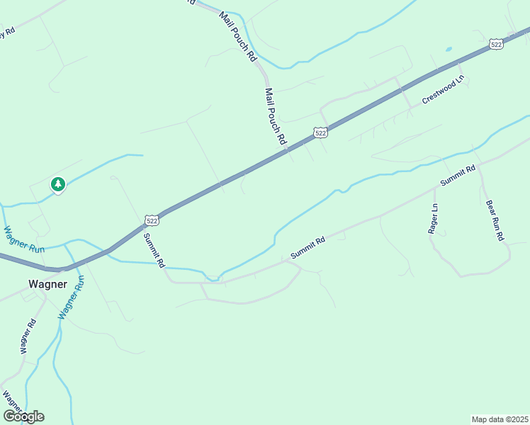 map of restaurants, bars, coffee shops, grocery stores, and more near 267 Summit Road in McClure