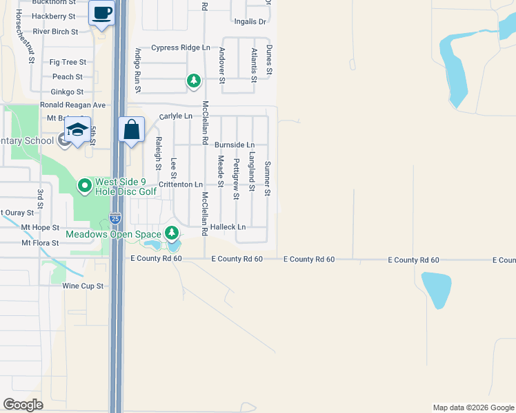 map of restaurants, bars, coffee shops, grocery stores, and more near 6848 Langland Street in Wellington