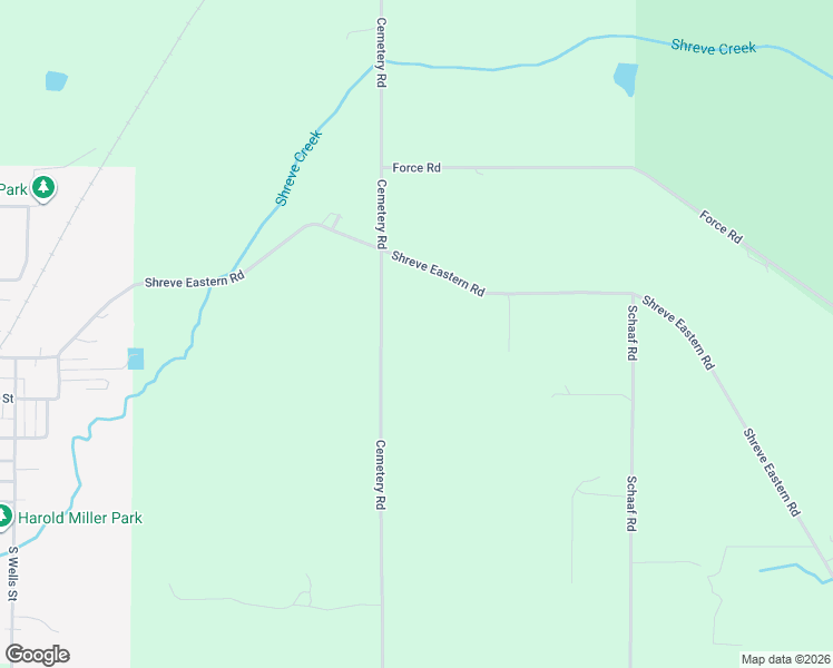 map of restaurants, bars, coffee shops, grocery stores, and more near 9464 Cemetery Road in Shreve