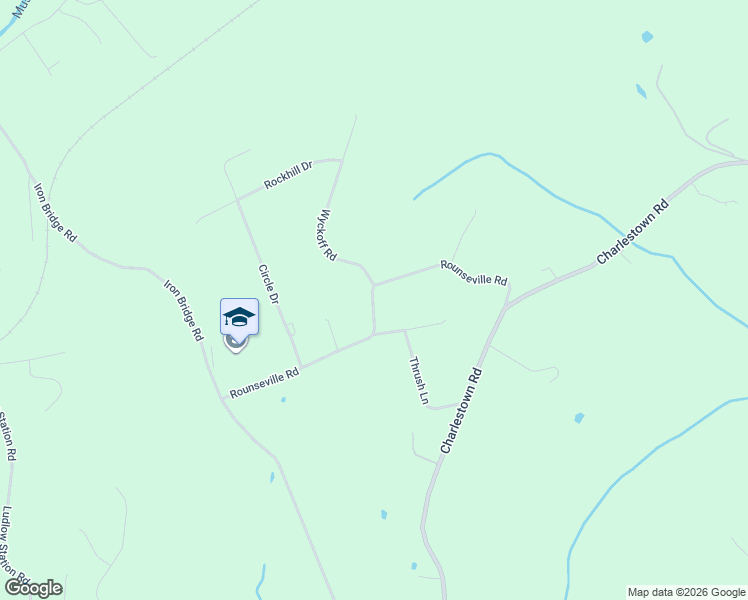 map of restaurants, bars, coffee shops, grocery stores, and more near 30 Robin Court in Hampton