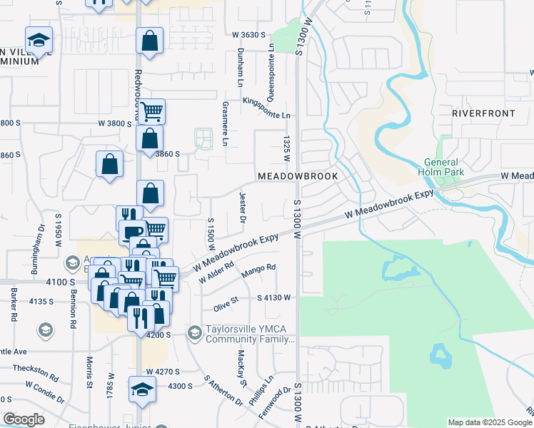 map of restaurants, bars, coffee shops, grocery stores, and more near 3973 Pharaoh Road in Salt Lake City