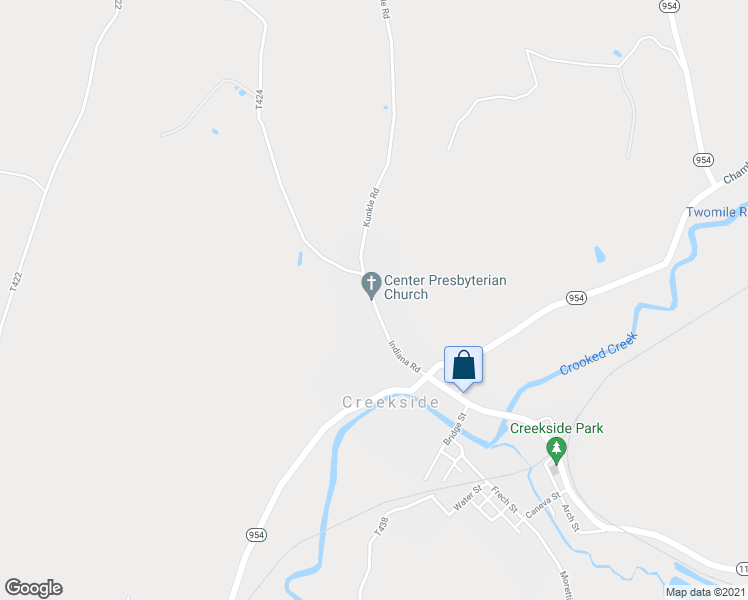 map of restaurants, bars, coffee shops, grocery stores, and more near 777 Indiana Road in Creekside