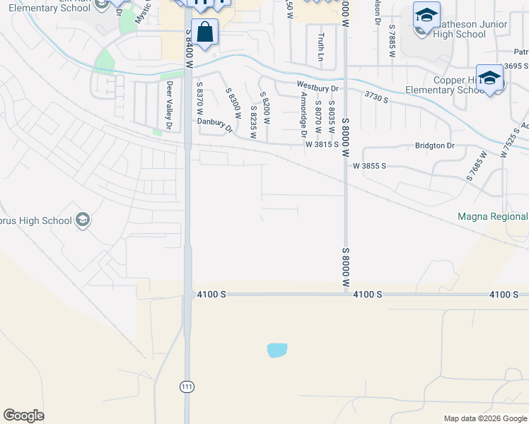 map of restaurants, bars, coffee shops, grocery stores, and more near 3918 Sigma Drive in Magna