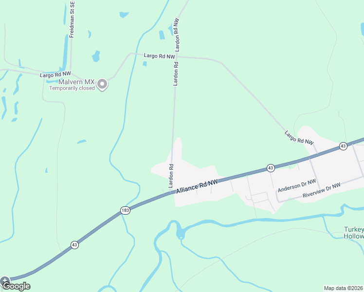 map of restaurants, bars, coffee shops, grocery stores, and more near 7110 Lardon Road in Waynesburg