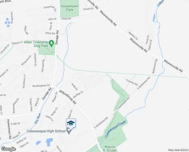 map of restaurants, bars, coffee shops, grocery stores, and more near Harrison Court in Northampton