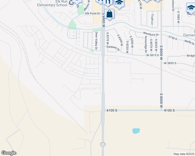 map of restaurants, bars, coffee shops, grocery stores, and more near 8438 West Cordero Drive in Magna