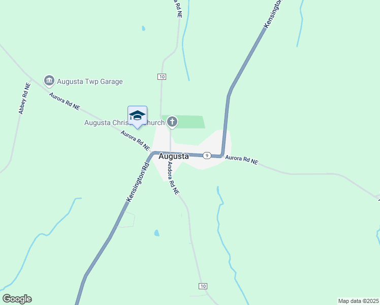 map of restaurants, bars, coffee shops, grocery stores, and more near 8109 Kensington Road Northeast in East Rochester