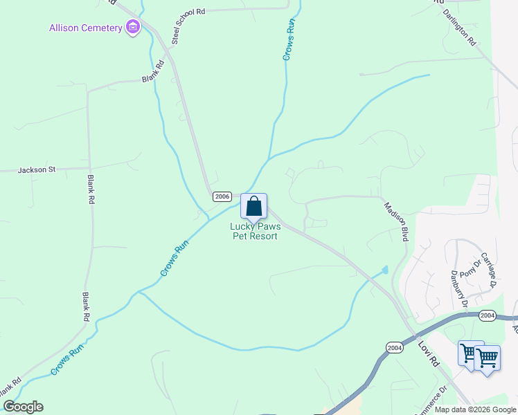 map of restaurants, bars, coffee shops, grocery stores, and more near 2269 Lovi Road in Freedom