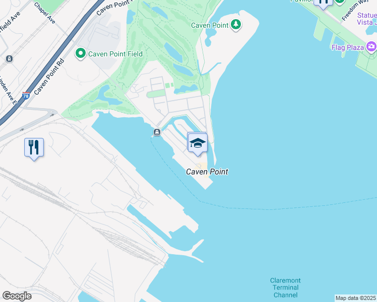 map of restaurants, bars, coffee shops, grocery stores, and more near 22 Chapel Avenue in Jersey City