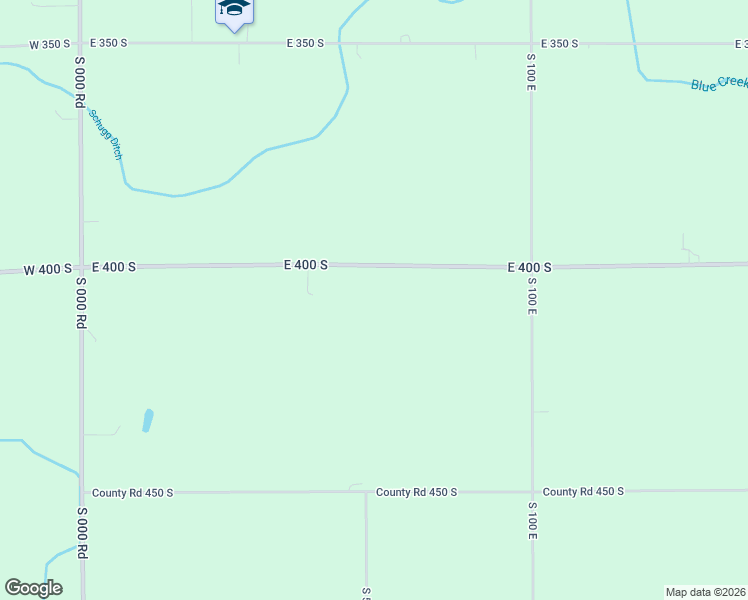 map of restaurants, bars, coffee shops, grocery stores, and more near 606 East 400 South in Berne