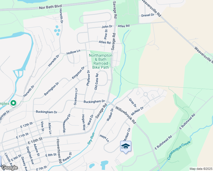 map of restaurants, bars, coffee shops, grocery stores, and more near 1314 Adams Street in Northampton