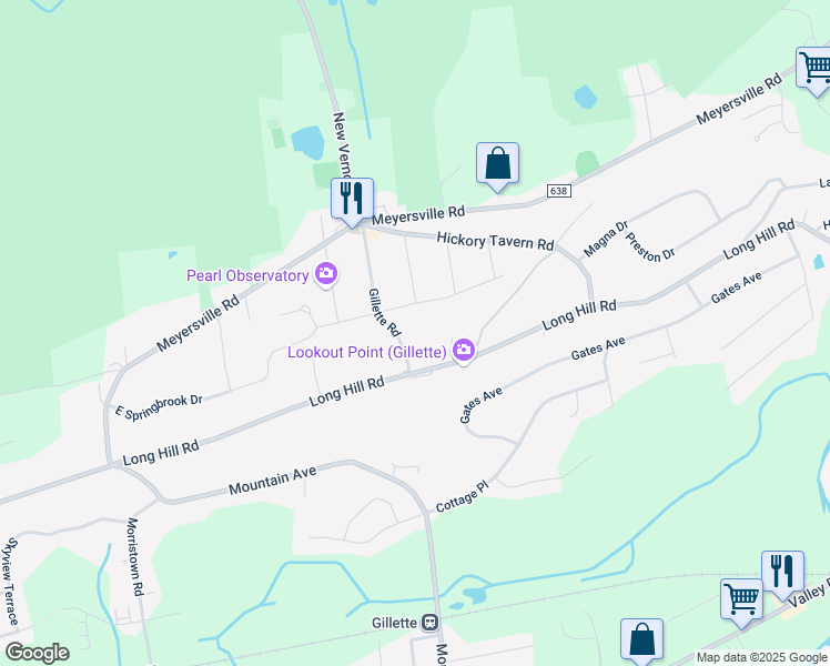 map of restaurants, bars, coffee shops, grocery stores, and more near 139 Long View Terrace in Gillette