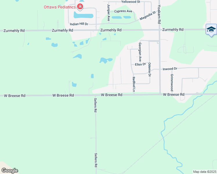 map of restaurants, bars, coffee shops, grocery stores, and more near 3596 Jane Parkway in Cridersville