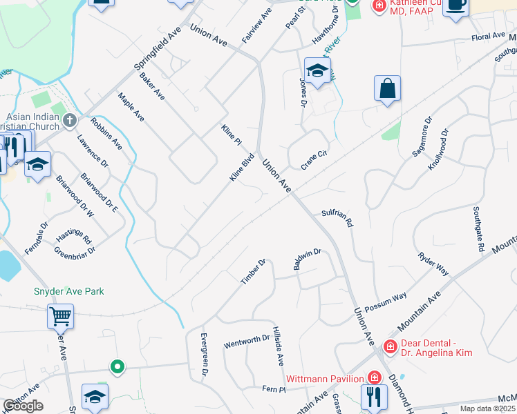 map of restaurants, bars, coffee shops, grocery stores, and more near 64 Richland Drive in Berkeley Heights