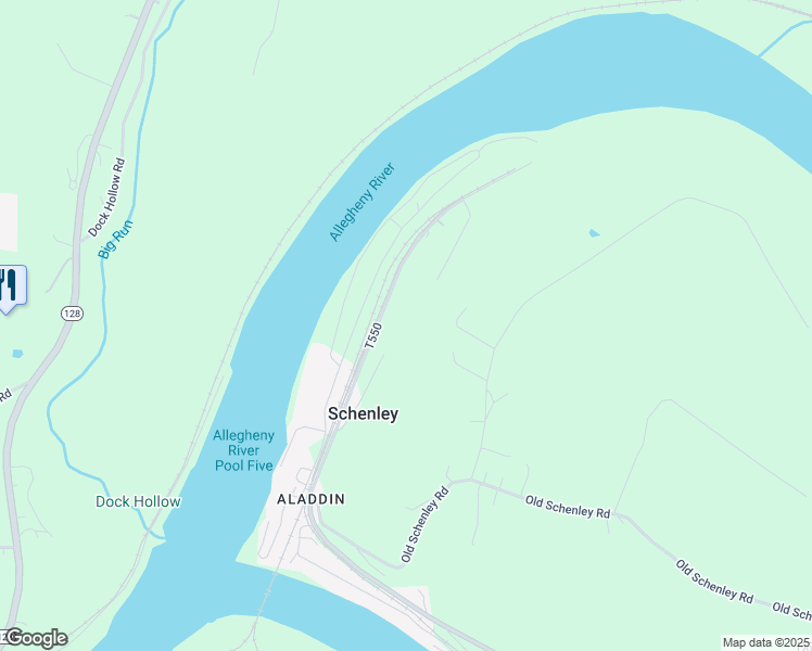 map of restaurants, bars, coffee shops, grocery stores, and more near in Schenley