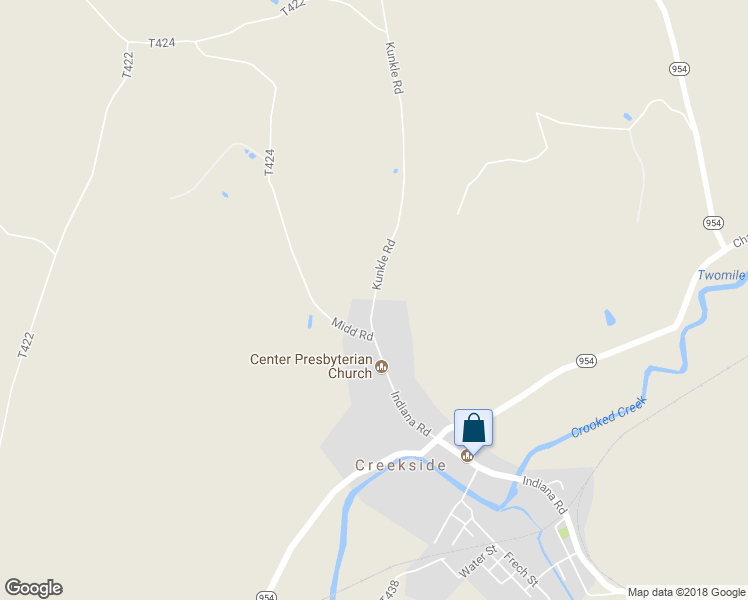 map of restaurants, bars, coffee shops, grocery stores, and more near 967 Indiana Road in Creekside