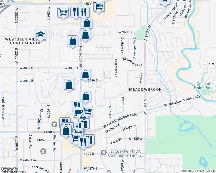 map of restaurants, bars, coffee shops, grocery stores, and more near in South Salt Lake
