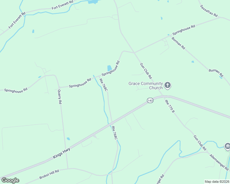 map of restaurants, bars, coffee shops, grocery stores, and more near 7469 Route 768C in New Tripoli