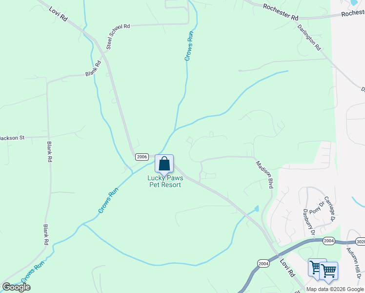 map of restaurants, bars, coffee shops, grocery stores, and more near 605 Madison Boulevard in Freedom