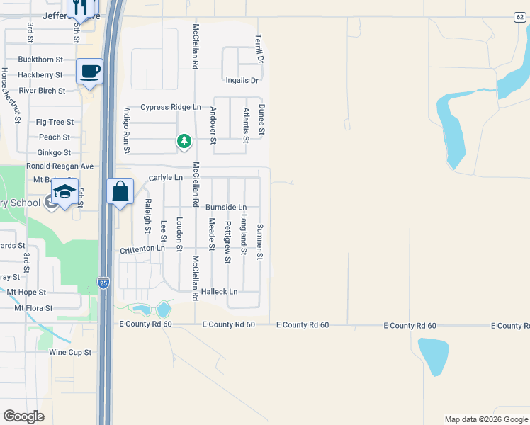 map of restaurants, bars, coffee shops, grocery stores, and more near 6982 Sumner Street in Wellington