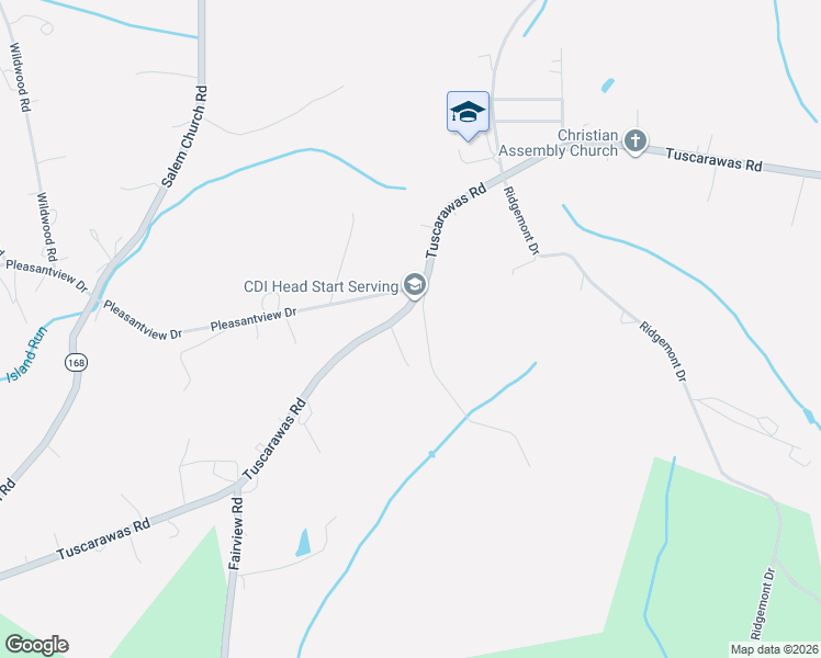 map of restaurants, bars, coffee shops, grocery stores, and more near 6323 Tuscarawas Road in Industry