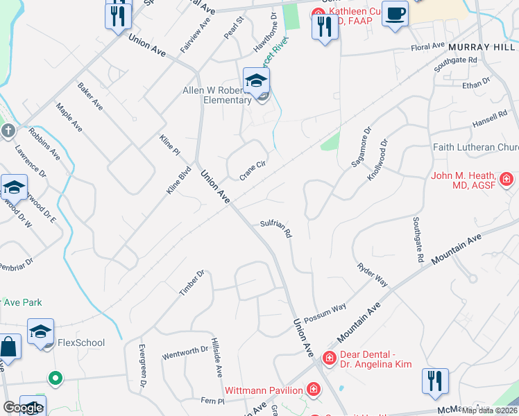 map of restaurants, bars, coffee shops, grocery stores, and more near 30 Rose Avenue in New Providence