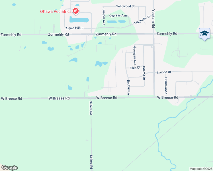 map of restaurants, bars, coffee shops, grocery stores, and more near 3596 Jane Parkway in Cridersville