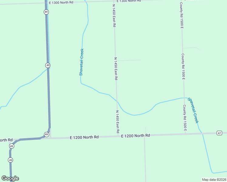 map of restaurants, bars, coffee shops, grocery stores, and more near 1235 North 1450 East Road in Onarga