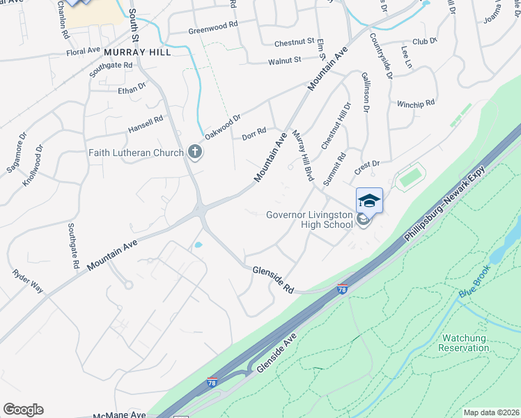 map of restaurants, bars, coffee shops, grocery stores, and more near 430 Mountain Avenue in New Providence