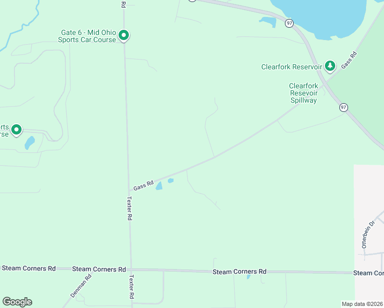 map of restaurants, bars, coffee shops, grocery stores, and more near 3040 Gass Road in Mansfield