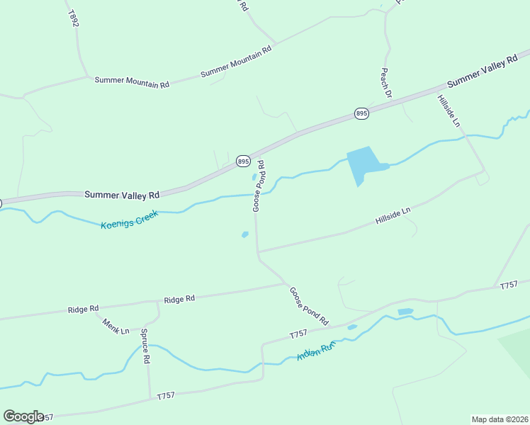 map of restaurants, bars, coffee shops, grocery stores, and more near 59 Goose Pond Road in New Ringgold