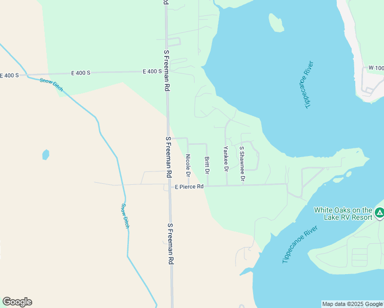map of restaurants, bars, coffee shops, grocery stores, and more near Nicole Drive in Monticello