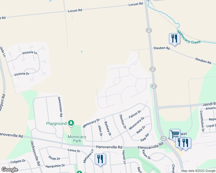 map of restaurants, bars, coffee shops, grocery stores, and more near 6985 Pine Lane in Bath