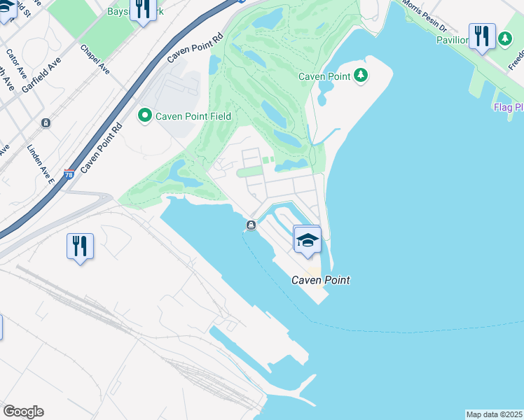 map of restaurants, bars, coffee shops, grocery stores, and more near 1 Constellation Place in Jersey City