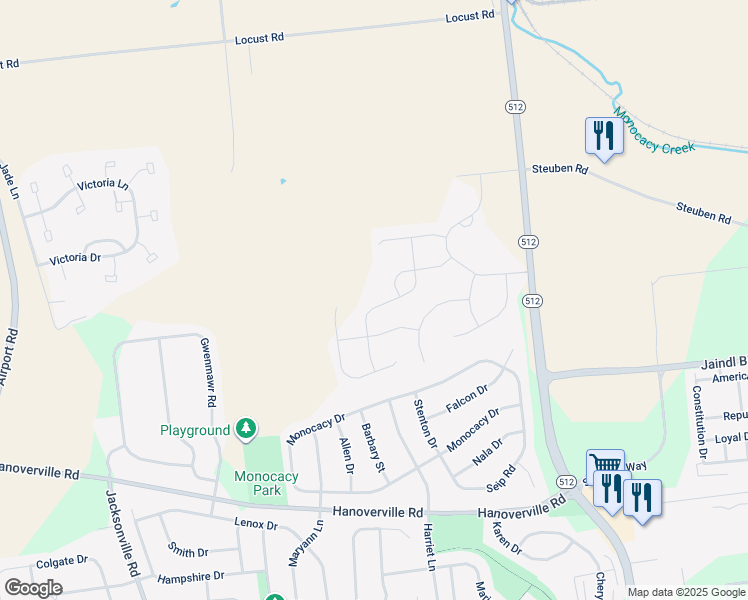 map of restaurants, bars, coffee shops, grocery stores, and more near 6985 Pine Lane in Bath