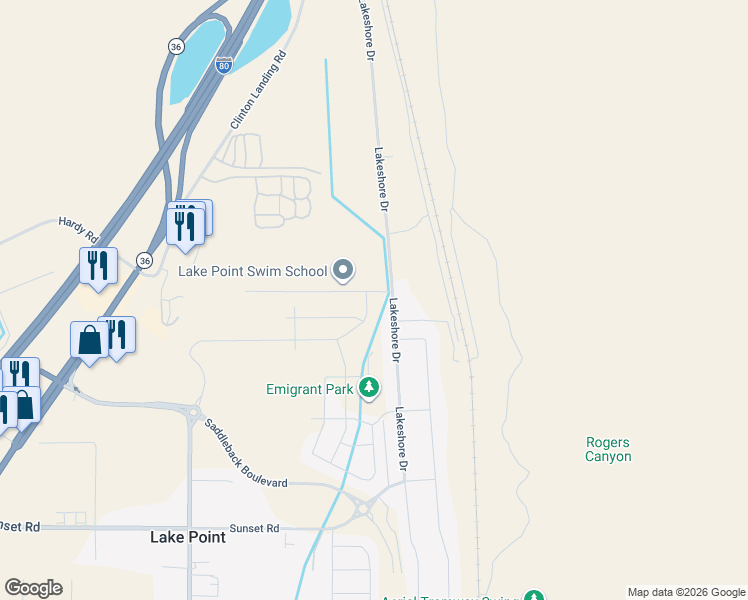 map of restaurants, bars, coffee shops, grocery stores, and more near 2088 Pheasant Lane in Tooele