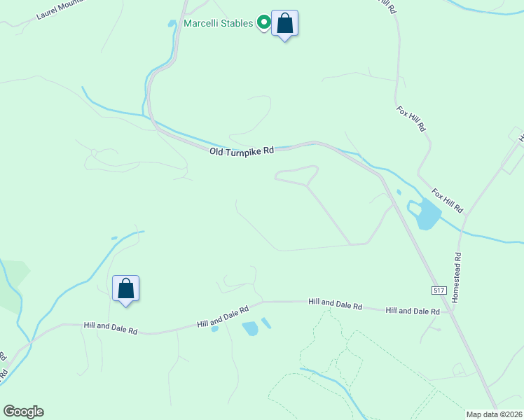 map of restaurants, bars, coffee shops, grocery stores, and more near 125 County Road 517 in Califon