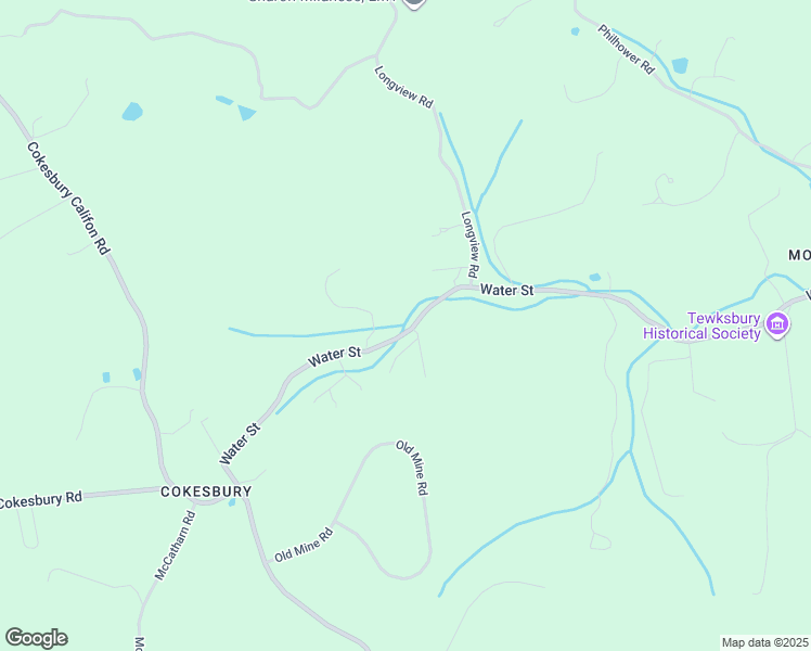 map of restaurants, bars, coffee shops, grocery stores, and more near 25 Water Street in Lebanon