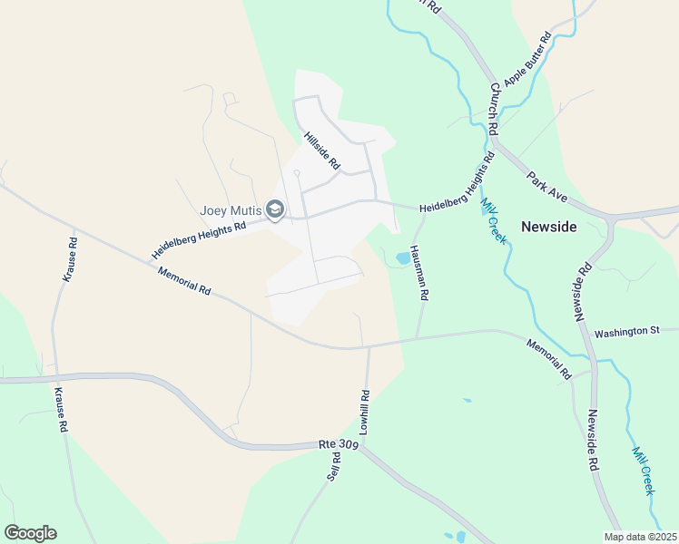 map of restaurants, bars, coffee shops, grocery stores, and more near 5269 Thompson Street in Germansville