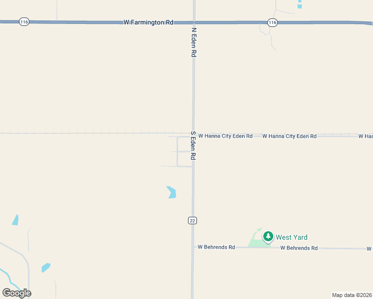 map of restaurants, bars, coffee shops, grocery stores, and more near 121 South Eden Road in Hanna City