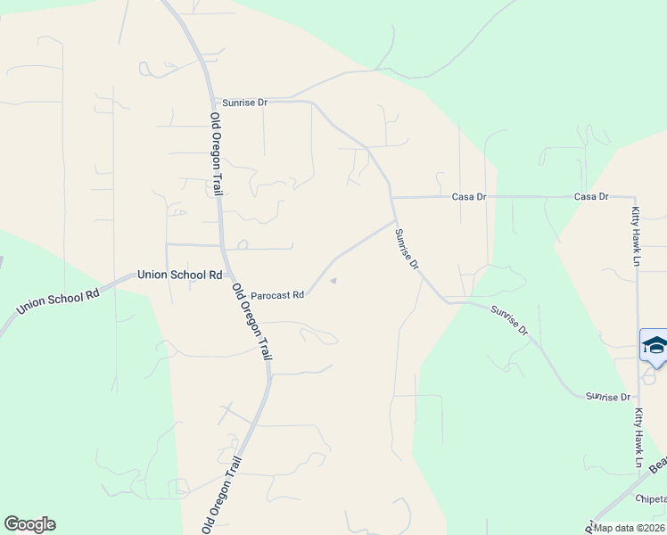 map of restaurants, bars, coffee shops, grocery stores, and more near 20138 Parocast Road in Redding