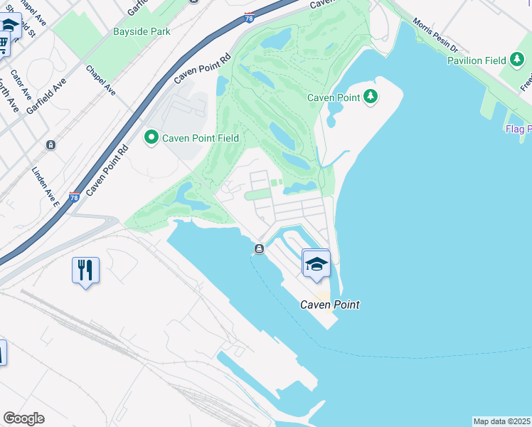 map of restaurants, bars, coffee shops, grocery stores, and more near 1 Constellation Place in Jersey City
