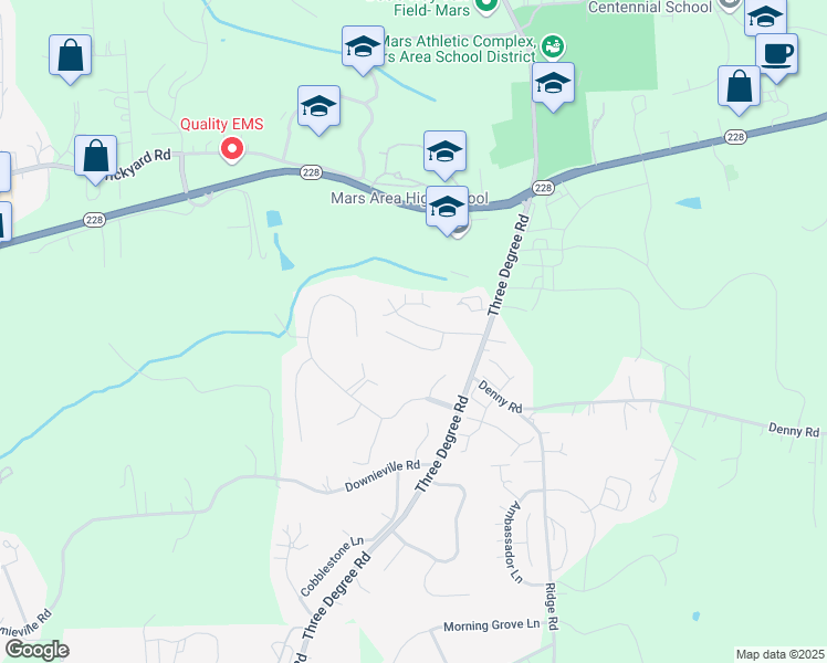 map of restaurants, bars, coffee shops, grocery stores, and more near 3704 Senate Court in Valencia