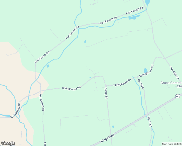 map of restaurants, bars, coffee shops, grocery stores, and more near 7573 Springhouse Road in New Tripoli