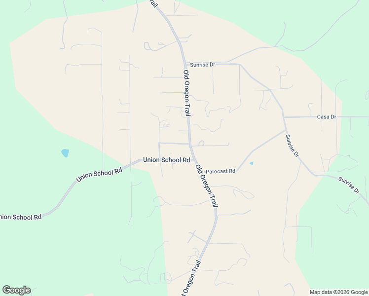 map of restaurants, bars, coffee shops, grocery stores, and more near 19920 Union School Road in Redding