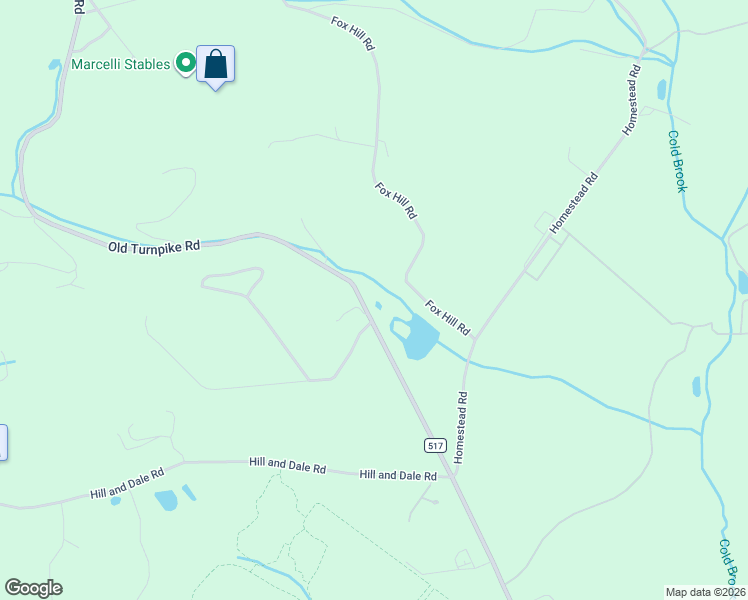 map of restaurants, bars, coffee shops, grocery stores, and more near 110 County Road 517 in Califon
