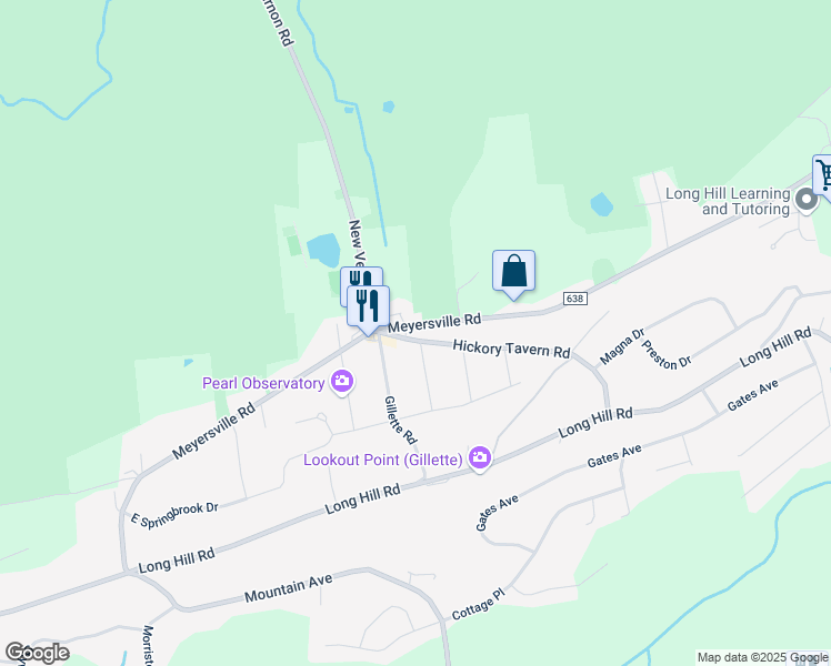 map of restaurants, bars, coffee shops, grocery stores, and more near 611 Meyersville Road in Gillette