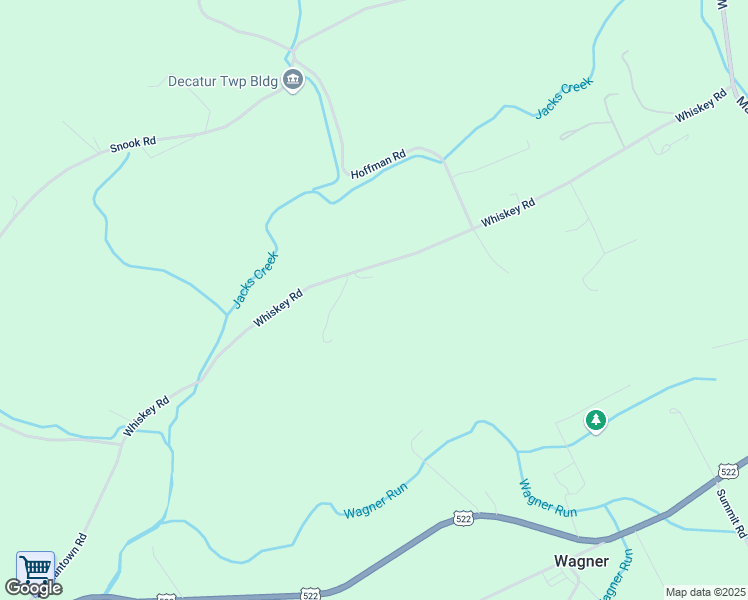 map of restaurants, bars, coffee shops, grocery stores, and more near 358 Whiskey Road in McClure