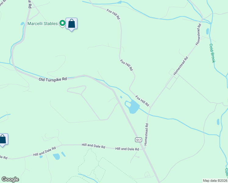 map of restaurants, bars, coffee shops, grocery stores, and more near 110 County Road 517 in Califon