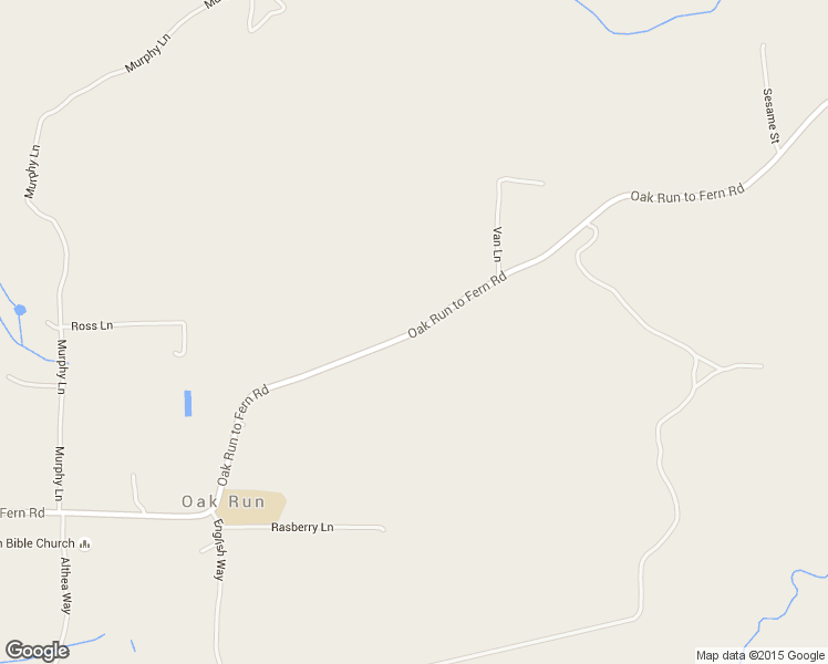 map of restaurants, bars, coffee shops, grocery stores, and more near 28034 Oak Run to Fern Road in Oak Run